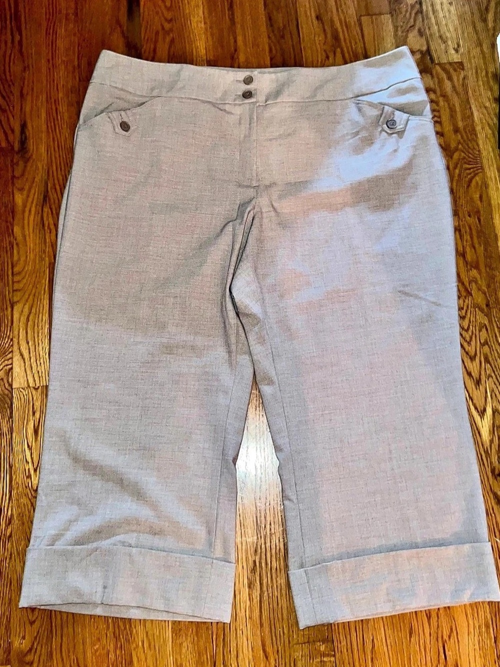 Lane Bryant Women's Light Tan Capri Pants Size 24 Like New
